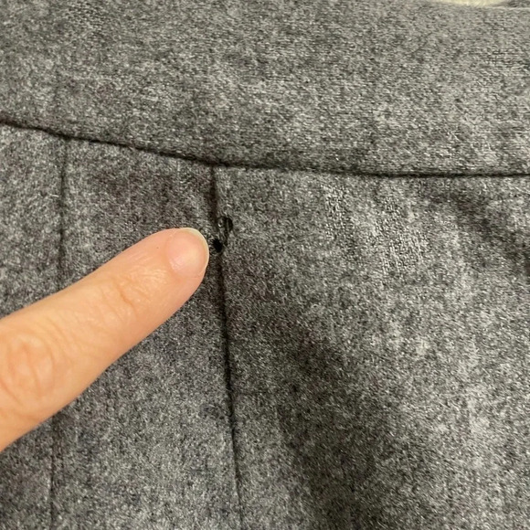 Pendleton Skirt Size 12-14 Women's Ladies Pencil Gray Vintage 100% Virgin Wool - Picture 2 of 3